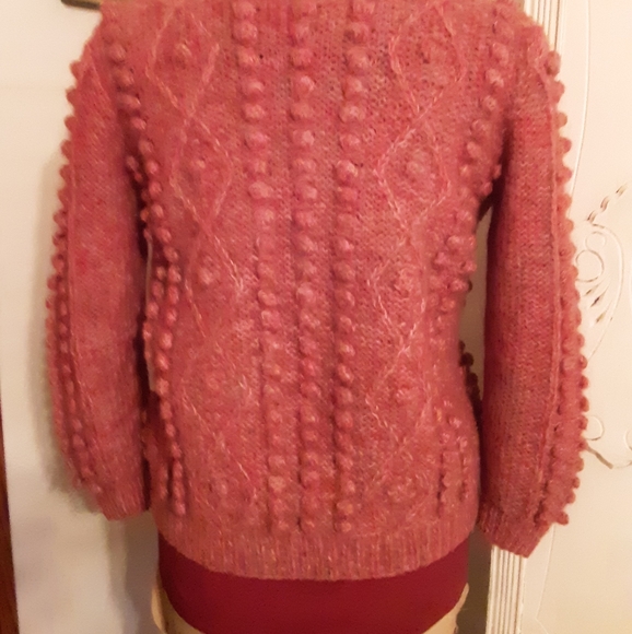 Vintage Pom Pom Cardigan Sweater - Picture 10 of 11